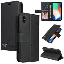 Load image into Gallery viewer, GQUTROBE Right Angle Leather Phone Case, For iPhone 11 Pro, For iPhone 11 Pro Max, For iPhone X / XS, For iPhone XR, For iPhone XS Max, For iPhone 7 Plus / 8 Plus, For iPhone 6 Plus / 6s Plus, For iPhone 6 / 6S