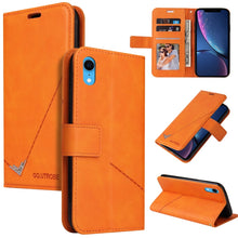 Load image into Gallery viewer, GQUTROBE Right Angle Leather Phone Case, For iPhone 11 Pro, For iPhone 11 Pro Max, For iPhone X / XS, For iPhone XR, For iPhone XS Max, For iPhone 7 Plus / 8 Plus, For iPhone 6 Plus / 6s Plus, For iPhone 6 / 6S