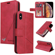 Load image into Gallery viewer, GQUTROBE Right Angle Leather Phone Case, For iPhone 11 Pro, For iPhone 11 Pro Max, For iPhone X / XS, For iPhone XR, For iPhone XS Max, For iPhone 7 Plus / 8 Plus, For iPhone 6 Plus / 6s Plus, For iPhone 6 / 6S