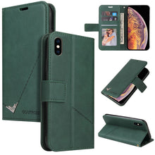 Load image into Gallery viewer, GQUTROBE Right Angle Leather Phone Case, For iPhone 11 Pro, For iPhone 11 Pro Max, For iPhone X / XS, For iPhone XR, For iPhone XS Max, For iPhone 7 Plus / 8 Plus, For iPhone 6 Plus / 6s Plus, For iPhone 6 / 6S