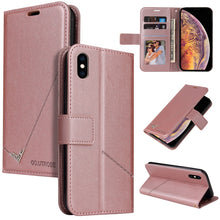 Load image into Gallery viewer, GQUTROBE Right Angle Leather Phone Case, For iPhone 11 Pro, For iPhone 11 Pro Max, For iPhone X / XS, For iPhone XR, For iPhone XS Max, For iPhone 7 Plus / 8 Plus, For iPhone 6 Plus / 6s Plus, For iPhone 6 / 6S