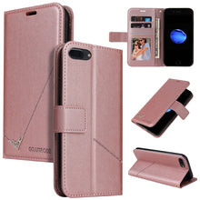 Load image into Gallery viewer, GQUTROBE Right Angle Leather Phone Case, For iPhone 11 Pro, For iPhone 11 Pro Max, For iPhone X / XS, For iPhone XR, For iPhone XS Max, For iPhone 7 Plus / 8 Plus, For iPhone 6 Plus / 6s Plus, For iPhone 6 / 6S