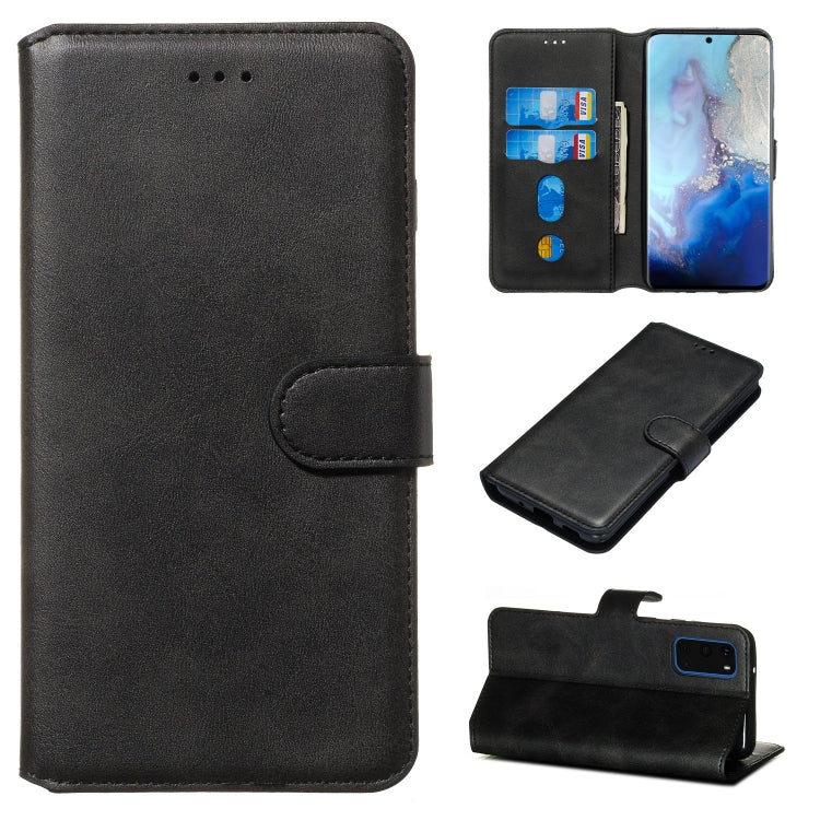 Classic Calf Texture Magnetic Attraction Horizontal Flip Leather Case with Stand & Card Slots & Wallet Function