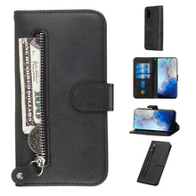 Load image into Gallery viewer, Fashion Calf Texture Zipper Horizontal Flip Leather Case with Stand &amp; Card Slots &amp; Wallet Function, For Galaxy S20 Ultra, For Galaxy S20, For Galaxy S20+