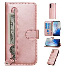 Load image into Gallery viewer, Fashion Calf Texture Zipper Horizontal Flip Leather Case with Stand &amp; Card Slots &amp; Wallet Function, For Galaxy S20 Ultra, For Galaxy S20, For Galaxy S20+