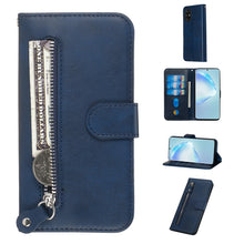 Load image into Gallery viewer, Fashion Calf Texture Zipper Horizontal Flip Leather Case with Stand &amp; Card Slots &amp; Wallet Function, For Galaxy S20 Ultra, For Galaxy S20, For Galaxy S20+