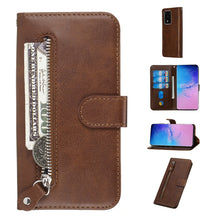Load image into Gallery viewer, Fashion Calf Texture Zipper Horizontal Flip Leather Case with Stand &amp; Card Slots &amp; Wallet Function, For Galaxy S20 Ultra, For Galaxy S20, For Galaxy S20+