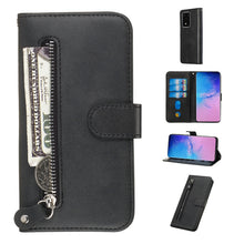 Load image into Gallery viewer, Fashion Calf Texture Zipper Horizontal Flip Leather Case with Stand &amp; Card Slots &amp; Wallet Function, For Galaxy S20 Ultra, For Galaxy S20, For Galaxy S20+