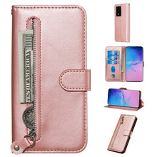 Load image into Gallery viewer, Fashion Calf Texture Zipper Horizontal Flip Leather Case with Stand &amp; Card Slots &amp; Wallet Function, For Galaxy S20 Ultra, For Galaxy S20, For Galaxy S20+
