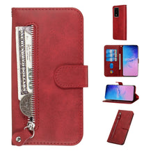 Load image into Gallery viewer, Fashion Calf Texture Zipper Horizontal Flip Leather Case with Stand &amp; Card Slots &amp; Wallet Function, For Galaxy S20 Ultra, For Galaxy S20, For Galaxy S20+