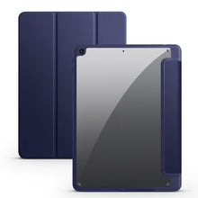 Load image into Gallery viewer, Acrylic 3-folding Smart Leather Tablet Case, For iPad 9.7 2018/2017, For iPad 10.2 2021/2020/2019, For iPad  Air 2022/2020/Pro 11 2021/2020/2018, For iPad Air 13 2024 / Pro 12.9 2022 / 2021/2020/2018, For Samsung Galaxy Tab S6 Lite 2020/2022
