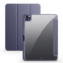 Load image into Gallery viewer, Acrylic 3-folding Smart Leather Tablet Case, For iPad 9.7 2018/2017, For iPad 10.2 2021/2020/2019, For iPad  Air 2022/2020/Pro 11 2021/2020/2018, For iPad Air 13 2024 / Pro 12.9 2022 / 2021/2020/2018, For Samsung Galaxy Tab S6 Lite 2020/2022