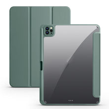Load image into Gallery viewer, Acrylic 3-folding Smart Leather Tablet Case, For iPad 9.7 2018/2017, For iPad 10.2 2021/2020/2019, For iPad  Air 2022/2020/Pro 11 2021/2020/2018, For iPad Air 13 2024 / Pro 12.9 2022 / 2021/2020/2018, For Samsung Galaxy Tab S6 Lite 2020/2022