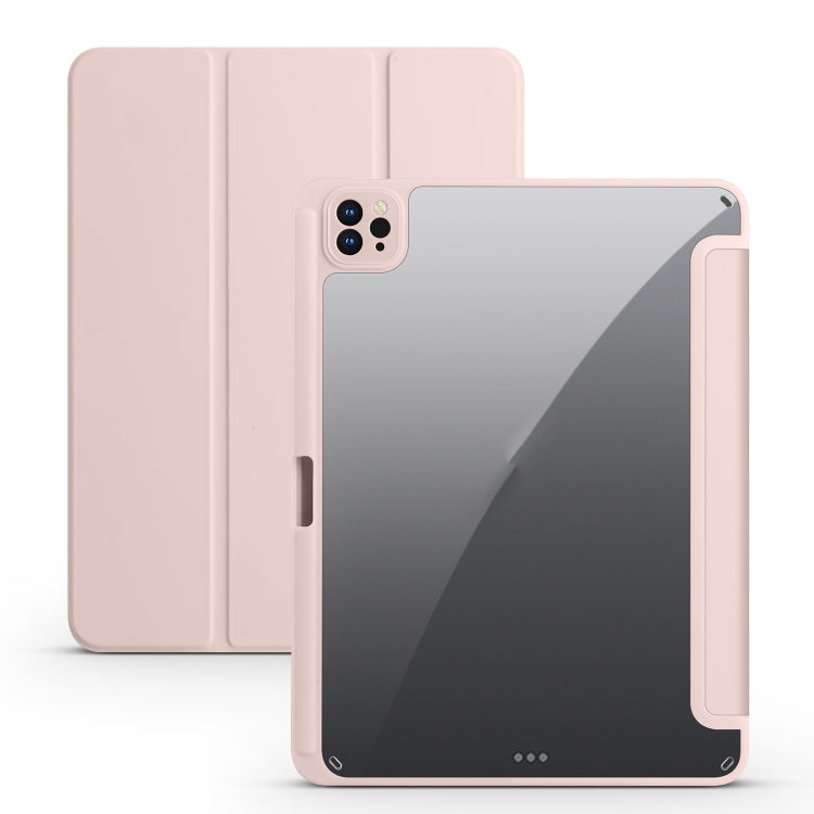Acrylic 3-folding Smart Leather Tablet Case, For iPad 9.7 2018/2017, For iPad 10.2 2021/2020/2019, For iPad  Air 2022/2020/Pro 11 2021/2020/2018, For iPad Air 13 2024 / Pro 12.9 2022 / 2021/2020/2018, For Samsung Galaxy Tab S6 Lite 2020/2022