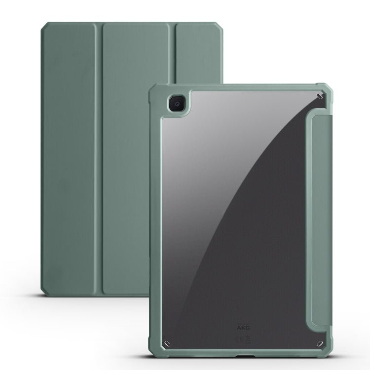 Acrylic 3-folding Smart Leather Tablet Case, For iPad 9.7 2018/2017, For iPad 10.2 2021/2020/2019, For iPad  Air 2022/2020/Pro 11 2021/2020/2018, For iPad Air 13 2024 / Pro 12.9 2022 / 2021/2020/2018, For Samsung Galaxy Tab S6 Lite 2020/2022