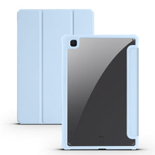 Load image into Gallery viewer, Acrylic 3-folding Smart Leather Tablet Case, For iPad 9.7 2018/2017, For iPad 10.2 2021/2020/2019, For iPad  Air 2022/2020/Pro 11 2021/2020/2018, For iPad Air 13 2024 / Pro 12.9 2022 / 2021/2020/2018, For Samsung Galaxy Tab S6 Lite 2020/2022