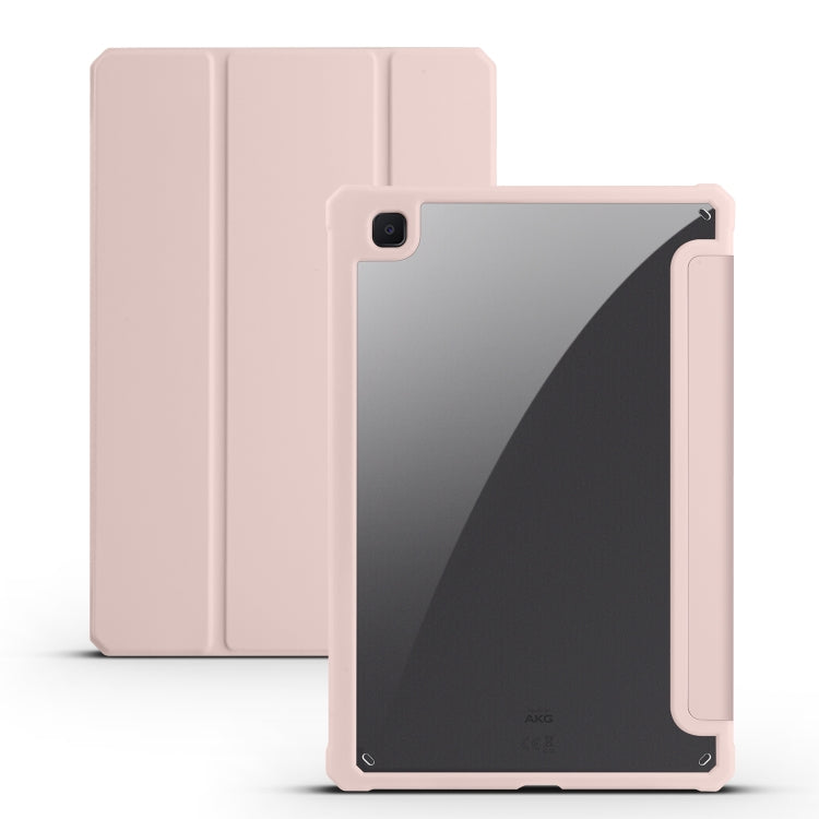 Acrylic 3-folding Smart Leather Tablet Case, For iPad 9.7 2018/2017, For iPad 10.2 2021/2020/2019, For iPad  Air 2022/2020/Pro 11 2021/2020/2018, For iPad Air 13 2024 / Pro 12.9 2022 / 2021/2020/2018, For Samsung Galaxy Tab S6 Lite 2020/2022