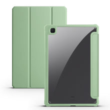Load image into Gallery viewer, Acrylic 3-folding Smart Leather Tablet Case, For iPad 9.7 2018/2017, For iPad 10.2 2021/2020/2019, For iPad  Air 2022/2020/Pro 11 2021/2020/2018, For iPad Air 13 2024 / Pro 12.9 2022 / 2021/2020/2018, For Samsung Galaxy Tab S6 Lite 2020/2022
