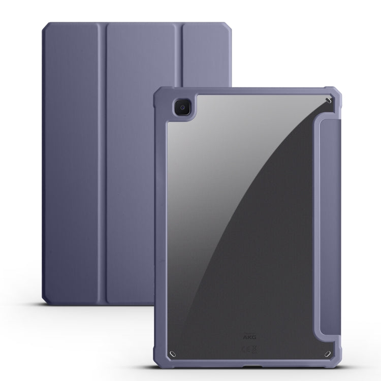 Acrylic 3-folding Smart Leather Tablet Case, For iPad 9.7 2018/2017, For iPad 10.2 2021/2020/2019, For iPad  Air 2022/2020/Pro 11 2021/2020/2018, For iPad Air 13 2024 / Pro 12.9 2022 / 2021/2020/2018, For Samsung Galaxy Tab S6 Lite 2020/2022
