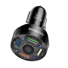 Load image into Gallery viewer, TE-094 4 in 1 Cigarette Lighter Conversion Plug Multi-function USB Car Fast Charger