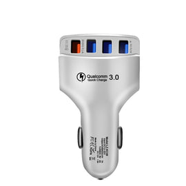 KC08 4 in 1 Cigarette Lighter Conversion Plug Multi-function USB Car Fast Charger, KC08 (White)