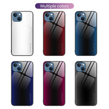 Load image into Gallery viewer, Texture Gradient Glass TPU Phone Case, For iPhone 13, For iPhone 13 Pro, For iPhone 13 Pro Max, For iPhone 12 / 12 Pro, For iPhone 12 Pro Max, For iPhone 11, For iPhone 11 Pro Max, For iPhone XR