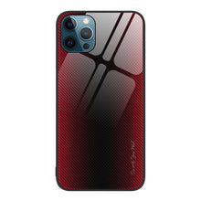 Load image into Gallery viewer, Texture Gradient Glass TPU Phone Case, For iPhone 13, For iPhone 13 Pro, For iPhone 13 Pro Max, For iPhone 12 / 12 Pro, For iPhone 12 Pro Max, For iPhone 11, For iPhone 11 Pro Max, For iPhone XR