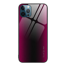 Load image into Gallery viewer, Texture Gradient Glass TPU Phone Case, For iPhone 13, For iPhone 13 Pro, For iPhone 13 Pro Max, For iPhone 12 / 12 Pro, For iPhone 12 Pro Max, For iPhone 11, For iPhone 11 Pro Max, For iPhone XR