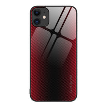 Load image into Gallery viewer, Texture Gradient Glass TPU Phone Case, For iPhone 13, For iPhone 13 Pro, For iPhone 13 Pro Max, For iPhone 12 / 12 Pro, For iPhone 12 Pro Max, For iPhone 11, For iPhone 11 Pro Max, For iPhone XR