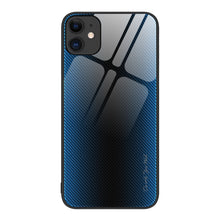Load image into Gallery viewer, Texture Gradient Glass TPU Phone Case, For iPhone 13, For iPhone 13 Pro, For iPhone 13 Pro Max, For iPhone 12 / 12 Pro, For iPhone 12 Pro Max, For iPhone 11, For iPhone 11 Pro Max, For iPhone XR