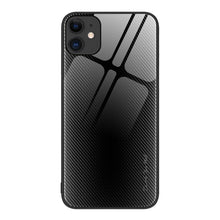 Load image into Gallery viewer, Texture Gradient Glass TPU Phone Case, For iPhone 13, For iPhone 13 Pro, For iPhone 13 Pro Max, For iPhone 12 / 12 Pro, For iPhone 12 Pro Max, For iPhone 11, For iPhone 11 Pro Max, For iPhone XR