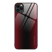 Load image into Gallery viewer, Texture Gradient Glass TPU Phone Case, For iPhone 13, For iPhone 13 Pro, For iPhone 13 Pro Max, For iPhone 12 / 12 Pro, For iPhone 12 Pro Max, For iPhone 11, For iPhone 11 Pro Max, For iPhone XR