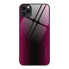 Load image into Gallery viewer, Texture Gradient Glass TPU Phone Case, For iPhone 13, For iPhone 13 Pro, For iPhone 13 Pro Max, For iPhone 12 / 12 Pro, For iPhone 12 Pro Max, For iPhone 11, For iPhone 11 Pro Max, For iPhone XR