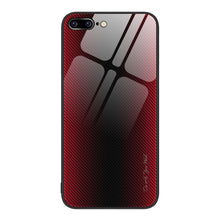 Load image into Gallery viewer, Texture Gradient Glass TPU Phone Case, For iPhone 8 Plus / 7 Plus
