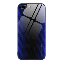 Load image into Gallery viewer, Texture Gradient Glass TPU Phone Case, For iPhone 8 Plus / 7 Plus