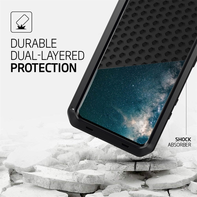 Shockproof Waterproof Silicone + Zinc Alloy Protective Case
