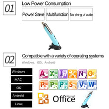 Load image into Gallery viewer, PR-08 Multifunctional Wireless Bluetooth Pen Mouse Capacitive Pen Mouse, 4-keys(White), 4-keys(Blue), 4-keys(Grey), 4-keys(Red), 4-keys(Black)