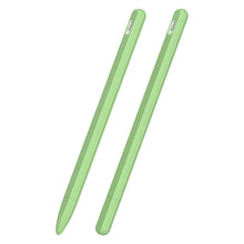 Load image into Gallery viewer, 3 in 1 Striped Liquid Silicone Stylus Case with Two Tip Caps, For Apple Pencil 1, For Apple Pencil 2