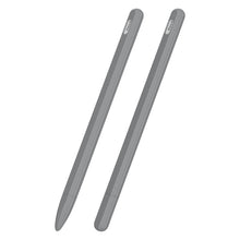 Load image into Gallery viewer, 3 in 1 Striped Liquid Silicone Stylus Case with Two Tip Caps, For Apple Pencil 1, For Apple Pencil 2