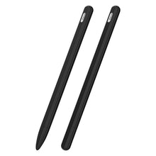 Load image into Gallery viewer, 3 in 1 Striped Liquid Silicone Stylus Case with Two Tip Caps, For Apple Pencil 1, For Apple Pencil 2