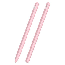 Load image into Gallery viewer, 3 in 1 Striped Liquid Silicone Stylus Case with Two Tip Caps, For Apple Pencil 1, For Apple Pencil 2