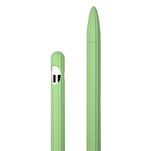 Load image into Gallery viewer, 3 in 1 Striped Liquid Silicone Stylus Case with Two Tip Caps, For Apple Pencil 1, For Apple Pencil 2