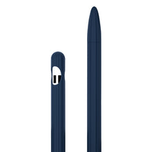 Load image into Gallery viewer, 3 in 1 Striped Liquid Silicone Stylus Case with Two Tip Caps, For Apple Pencil 1, For Apple Pencil 2
