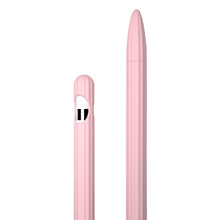 Load image into Gallery viewer, 3 in 1 Striped Liquid Silicone Stylus Case with Two Tip Caps, For Apple Pencil 1, For Apple Pencil 2