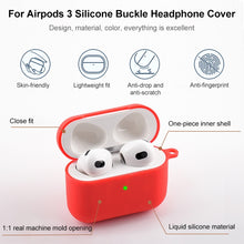 Load image into Gallery viewer, 5 in 1 Silicone Earphone Protective Case + Earphone Bag + Earphones Buckle + Hook + Anti-lost Rope Set, For AirPods 3