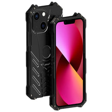 Load image into Gallery viewer, R-JUST Batman Metal Mobile Phone Protective Case, For iPhone 14, For iPhone 14 Plus, For iPhone 14 Pro, For iPhone 14 Pro Max