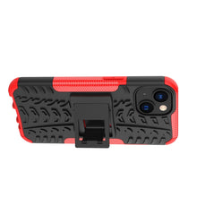 Load image into Gallery viewer, Tire Texture TPU + PC Phone Case with Holder, For iPhone 14, For iPhone 14 Plus, For iPhone 14 Pro, For iPhone 14 Pro Max