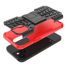 Load image into Gallery viewer, Tire Texture TPU + PC Phone Case with Holder, For iPhone 14, For iPhone 14 Plus, For iPhone 14 Pro, For iPhone 14 Pro Max