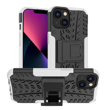 Load image into Gallery viewer, Tire Texture TPU + PC Phone Case with Holder, For iPhone 14, For iPhone 14 Plus, For iPhone 14 Pro, For iPhone 14 Pro Max
