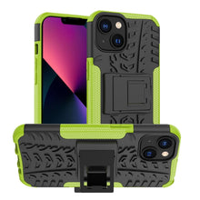 Load image into Gallery viewer, Tire Texture TPU + PC Phone Case with Holder, For iPhone 14, For iPhone 14 Plus, For iPhone 14 Pro, For iPhone 14 Pro Max